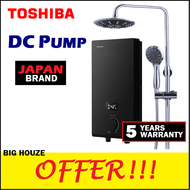 Toshiba / Alpha Rain Shower DC PUMP Silent Instant Water Heater DSK38ES3MB-RS (Black) INVERTER ENERGY SAVING