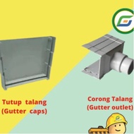 PUTIH Gutter Outlet - Gutter cap - Gray/white R6-140 Maspion