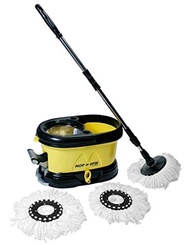 Mop-n-Spin System - Spin Mop with Stainless Steel Basket - Dual Option to Spin Dry