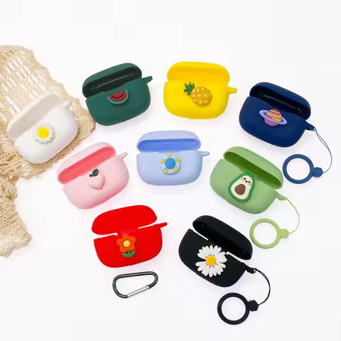 Cartoon Silicone Cover for JBL Wave Beam Case Bluetooth Earphone Case for JBL Wave Beam Earphone Hea