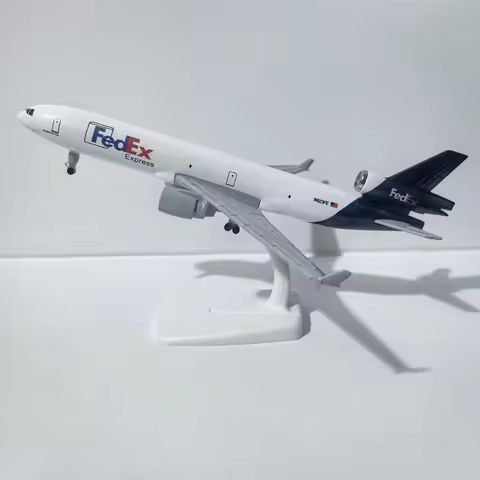 JASON TUTU 20CM Fedex Express McDonnell Douglas MD-11 Aircraft Model Planel Airplane Diecast Metal P