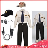 Police Uniform For Kids Boy Policeman Costume Cap Sunglasses Walkie Talkie Set For Boys Halloween Carnival Party Outfits
