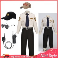 Police Uniform For Kids Boy Policeman Costume Cap Sunglasses Walkie Talkie Set For Boys Halloween Ca