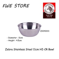 (100% Original) Zebra Thailand Stainless Steel 11cm HI-CR Bowl