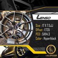 Lenso 17 X 7.5JJ 5X114.3 Hyperblack (Hyperhitam)