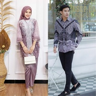 Outher - TERLARIS Batik Nafastore Baju batik couple Sinta Gamis Tule mix velvet premium mutiara paye