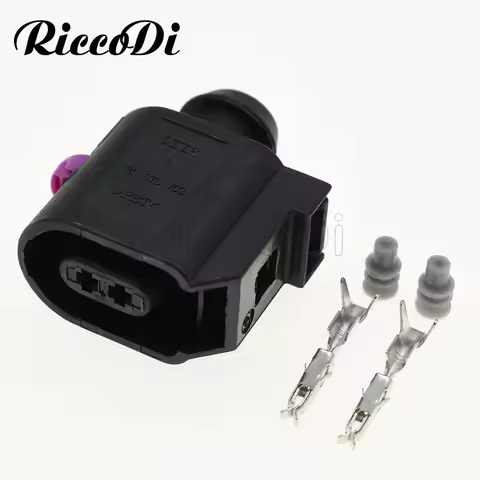 1-20 Sets 6E0973702 2Pin Auto Waterproof ABS Speed Sensor Plug Connector 6E0 973 702 For VW Golf Pas