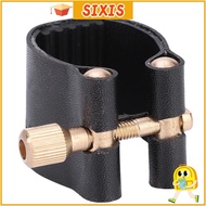 SIXIS ​Ligature Fastener​, ​Plastic Cap​ PU ​Clarinet Ligature​, ​Clarinet Mouthpiece Securing Black