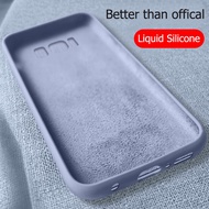 ✨ Samsung Galaxy Note 9 Note 8 A52 A52S A12 M12 A7 2018 J4 Plus J8 2018 Luxury Anti-Dirt Summer Soft Liquid Silicone Phone Case