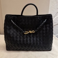 Bottega Veneta BV 編織包 Andiamo (中）黑