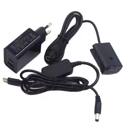 PD 3.0 Charger USB C DC Cable NP-FW50 Dummy Battery for Sony A3500 A6000 A6300 A6500 A7000 A7II A7R 