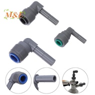 [M&E] 6.35MM 8MM 9.5MM Male To Female Elbow Plastic Quick Connect Pipe Hose Connector Push-in Fittin