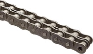 HKK BS06BR2AB ISO 06B Double Strand British Standard Chain, Riveted, 3/8" Pitch, 0.250" Roller Diame