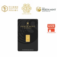 TURBO [1GM] Perth Mint Gold Bar 9999Gold
