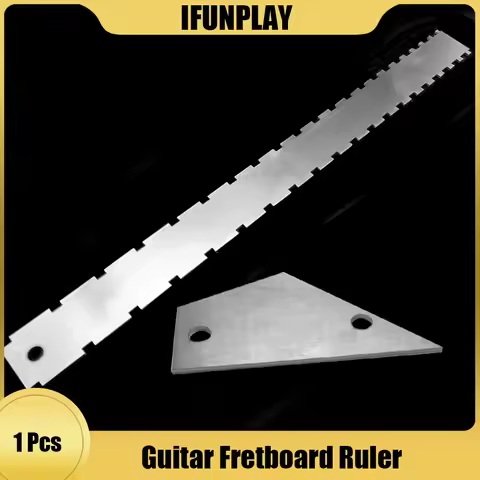 Guitar Neck Notched Straight Edge Ruler Stainless Steel Guitar Bass Fret Leveling Ruler Fret Rocker 
