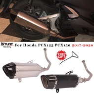 For Honda PCX 125 PCX 150 2017 2018 2019 2020 Motorcycle Full System Exhaust Modified Front Link Pipe Escape Muffler DB