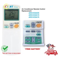 D@IKIN Aircon Remote Control ARC433A74 ARC433A55/73 FT25DVM FT35DVM FT25GV1G FT25GV1G6 FT35GV1G FT35