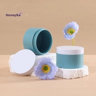 honeybee1 1/2 Pcs 100g Blue Injection Molding Plastic Jar Face Cream Hair Wax Thick Plastic Cosmetic
