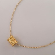 14k Gold Filled (Suasa) Rantai + Loket (Gold)- Glyph Beads