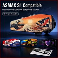 ASMAX S1 Helmet Bluetooth Intercom Sticker Skin Decal Waterproof Anti‑Scratch Protective Cover Ukiyo
