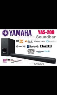 Yamaha YAS-209 Soundbar連無線超低音喇叭套裝