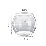 AP AIMAYAPET Fish Bowl Plastic Hight-Transparent Aquarium Small Fish Tank Unbreakable Decorative Gol