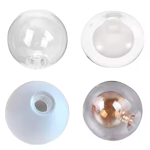 Globe D8cm D10cm D12cm D15cm D18cm D20cm D25cm G9 Glass Shade Cover Replacement with 2cm Screw Fitte