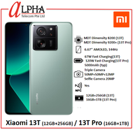 Xiaomi 13T (12+256GB) / 13T Pro (16+1TB) 5G **2 Years Warranty By Xiaomi**