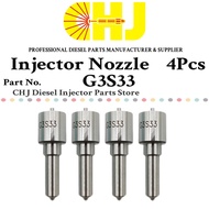 4x Diesel Fuel Injector Nozzle Tips G3S33 for Toyota Hilux Dyna Fortuner Hiace 2.5d 2KD-FTV / 295050