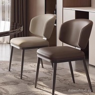 【In stock】Light Modern nimalist Dining Tables Light Luxury Home Highend Hotel Chairs Restaurant Back