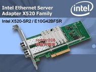 Intel X520-SR2 Dual Port 10Gbps E10G42BFSR 10GbE雙埠光纖網路卡 伺服器