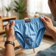3Pcs Men's Cd Gestex Men's Underwear Comfortable MaterialOriginal Size ML Xl 3L 4L 5L Sku - 015 FREE