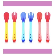 Temperature Sensing Baby Fork and Spoon ffg