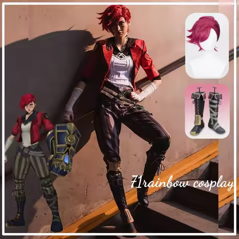 Vi Arcane Cosplay Arcane:LOL Vi Cosplay Costume Christmas Roleplay Uniforms Sets Costumes Clothes Wi