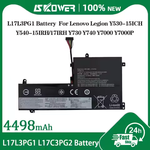 SKOWER L17C3PG2 Battery For Lenovo Legion Y530-15ICH Y540-15IRH/17IRH Y730 Y740 Y7000 Y7000P L17C3PG