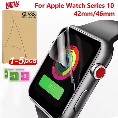 Screen Protector for Apple Watch Series 10 42mm 46mm,HD Transparent Soft TPU Film For iwatch Series