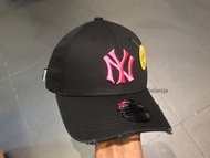 Topi Anak New Era Kids 9Forty New York Yankees Damaged Black/Pink Cap 100% Original Resmi