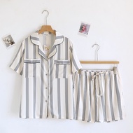 ชุดนอน Muslin Pajamas Collection Muslin Pet รุ่น Classic Charm(N3275 T3275 Y3275 Y3275)|ชุดนอนคู่รัก