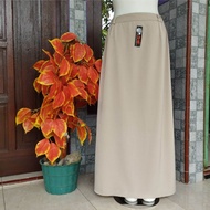 Rok Warna Cream Jumbo Rok Kerja Wanita Rok A Line Panjang Polos Formal Rok Santri Rok Polos Big Size