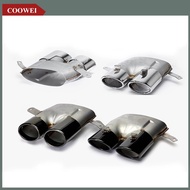 1 Pair Nozzle Exhaust Tip for Audi A6 A7 up to S6 S7 Exhaust Pipe 2016-2018 304 Stainless Steel Muff