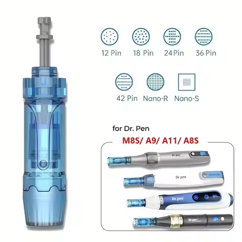 Bayonet Cartridge Needle for Dr Pen M8S /A8S/ A9/ A11 Microneedle 12/ 18 /24 /36 /42 Pin / Round Nan