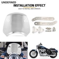 For KAWASAKI Z650RS Z650 Motorcycle Accessories Aluminum Retro Windscreen Windshield Wind Screen Def