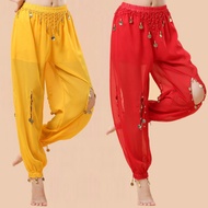 Indian Dance Costume Practice Pants Belly Dance Pants Dancing Pants Dance Pants Practice Pants Coin 