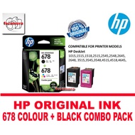HP ORIGINAL MALAYSIA HP 678 Combo Black&Tricolor Ink Cartridge (L0S24AA)