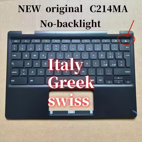 100%New IT SW GK For ASUS Chromebook C214 C214M C214MA laptop keyboard Palmrest Assembly TOP cover C