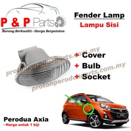 Fender Lamp Lampu Signal Sisi Tepi ( Cover + Bulb + Socket ) - Perodua Axia