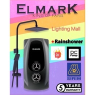 Elmark Silent DC Booster Pump Inverter Water Heater with Big Rain Shower LAMBOSPA
