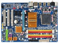 技嘉 GA-EP35-DS3 全固態電容高階主機板、775腳位、支援DDR2記憶體與多核心處理器、拆機良品附檔板。