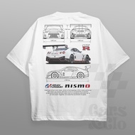 ยินดีต้อนรับ a เสื้อยืด พิมพ์ลายรถยนต์ และ Clo - Regular Fit White - Nissan Gran Turismo GTR NISMO B