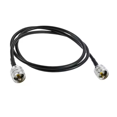 1pc 38.77in Mini-8 Rg8x Coaxial Cable RG8x Jumper Cable Cb Antenna Cable for Vhf Marine Antenna Ham 